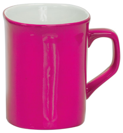 Coffee Mug Pink/White - Click Image to Close